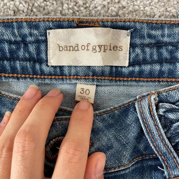 Nordstrom Light Wash Distressed Jean Shorts - Picture 2 of 4